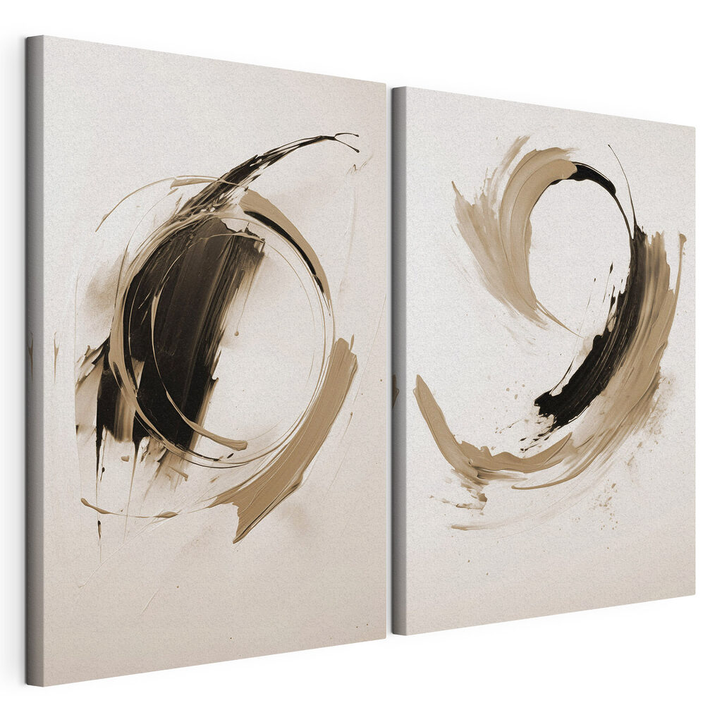 Dynamic strokes of contrasting hues