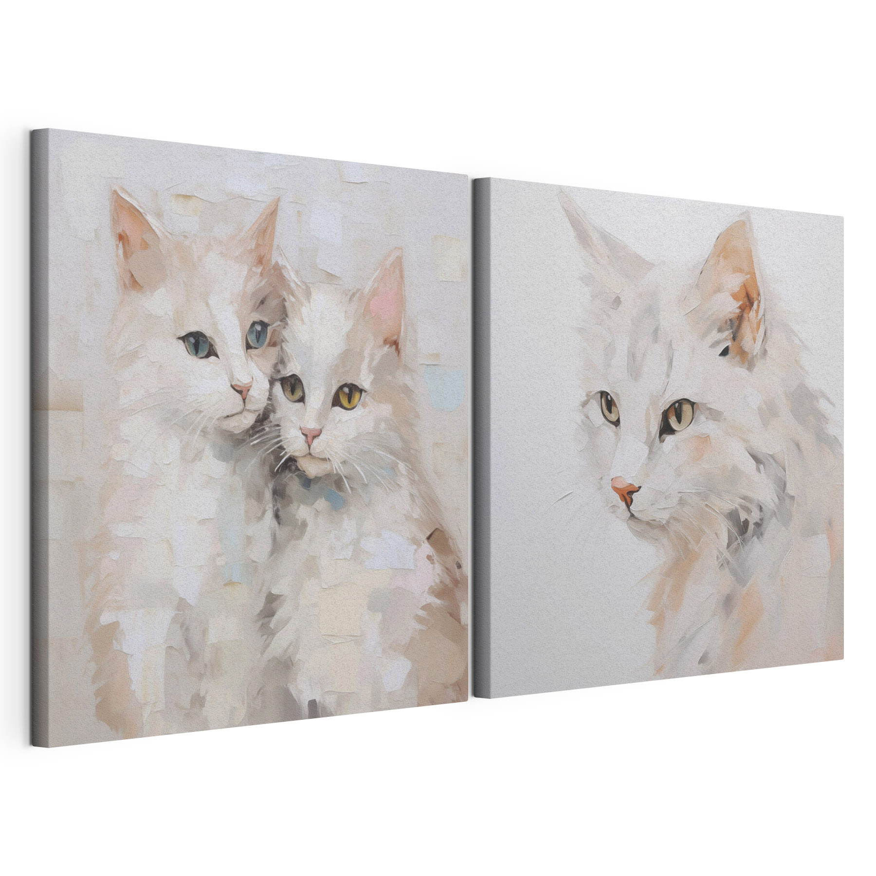 Two cats paintings