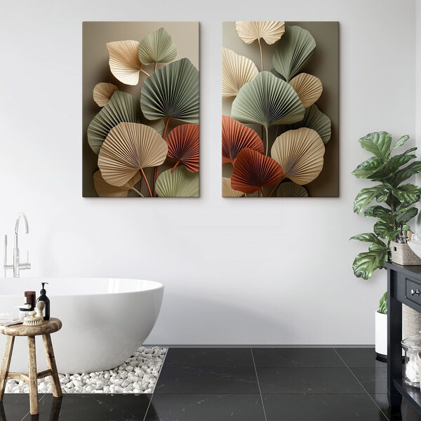 Elegant foliage in soft hues