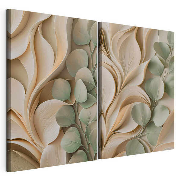 Natural curves and soft green leaves