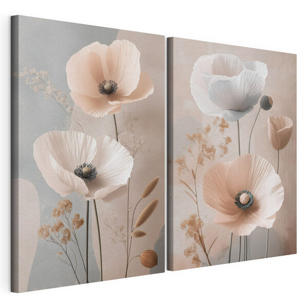 Stampa su tela modulare Collage di fiori