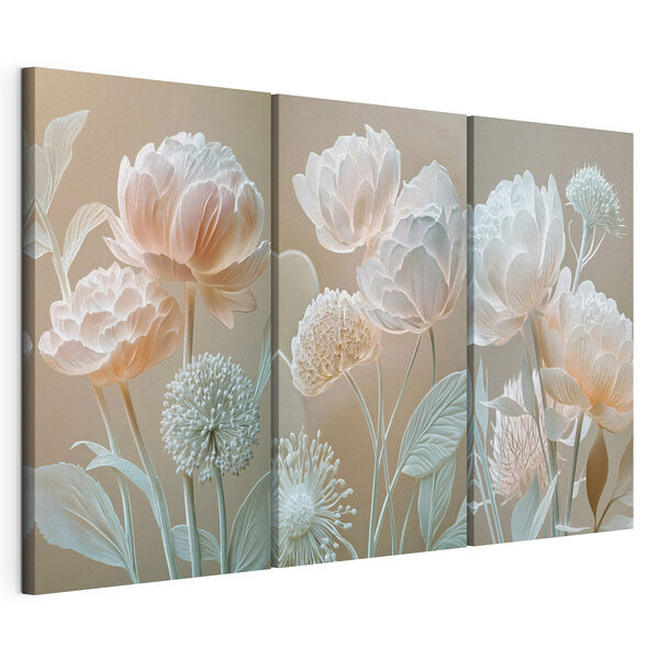 Stampa su tela modulare Collage di fiori
