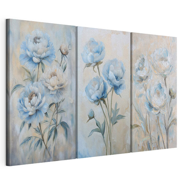 Stampa su tela modulare Fiori delicati dai colori tenui