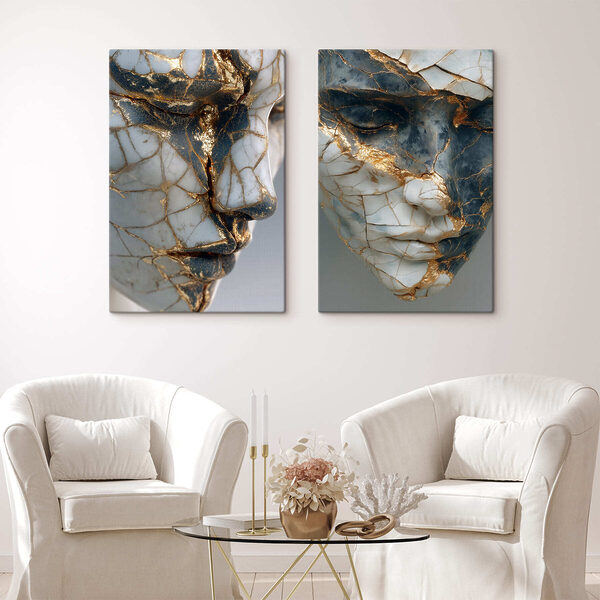 Cracked beauty in artistic form