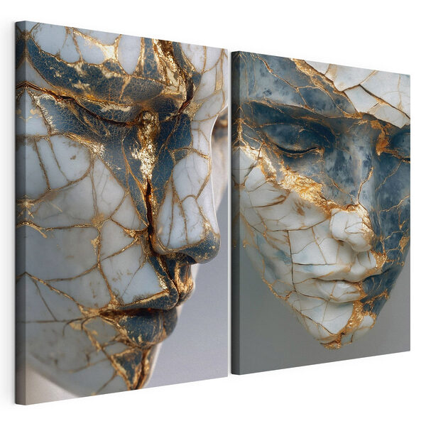 Stampa su tela modulare Bellezza imperfetta in chiave artistica