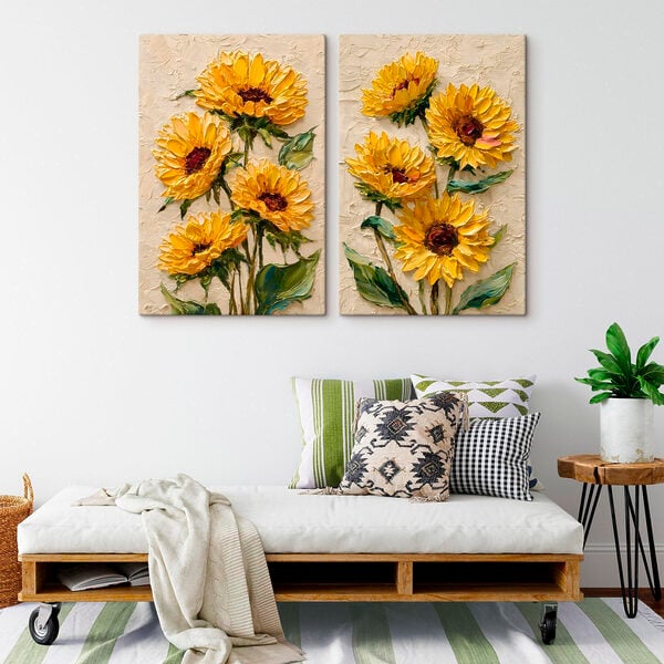 Vibrant sunflowers in full bloom