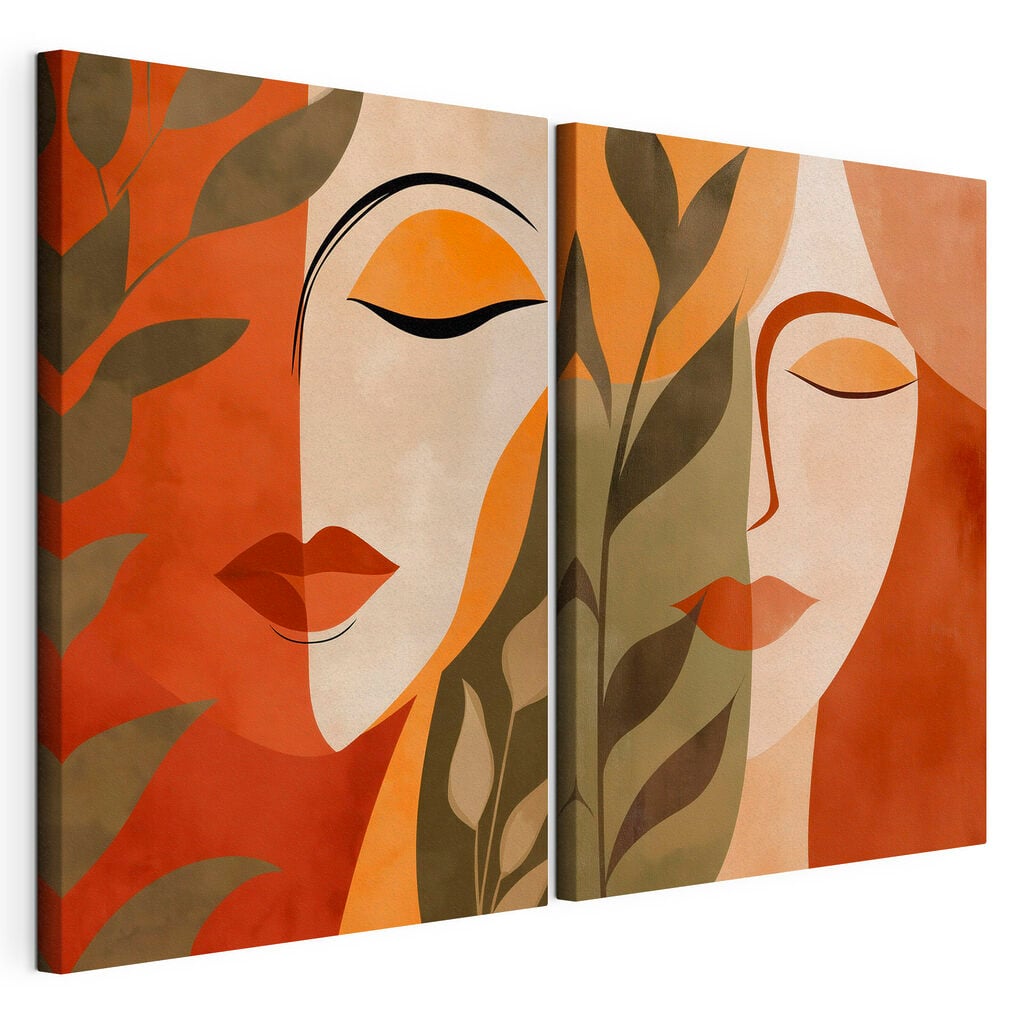 Collage of a woman's face