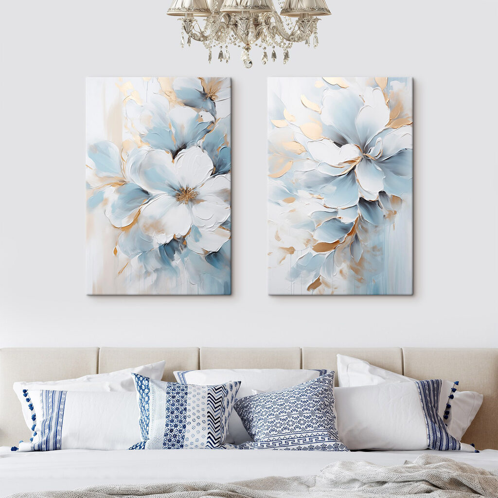 Delicate blooms in soft hues