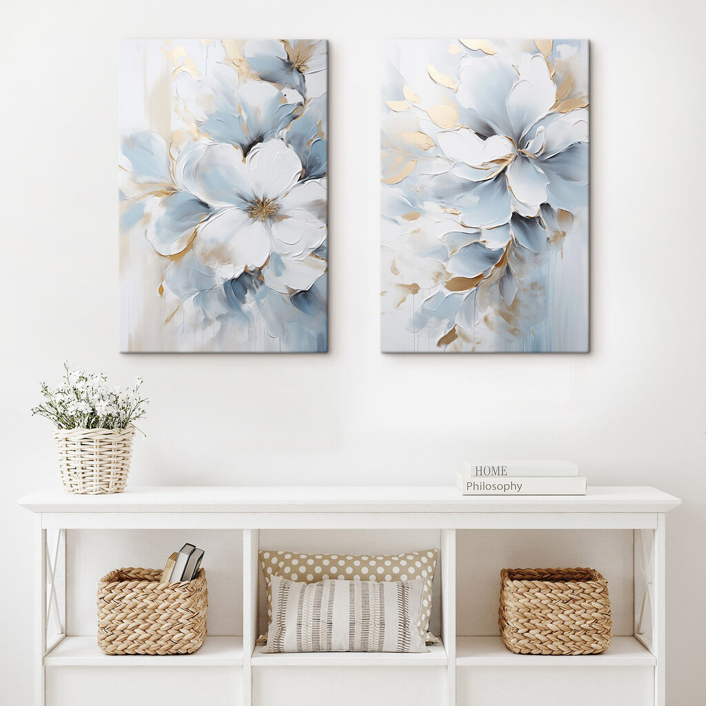 Delicate blooms in soft hues