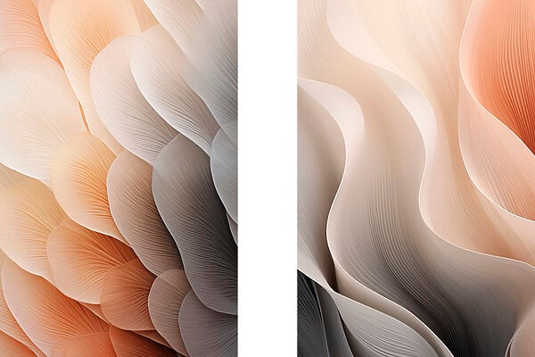 Flowing patterns in soft colors