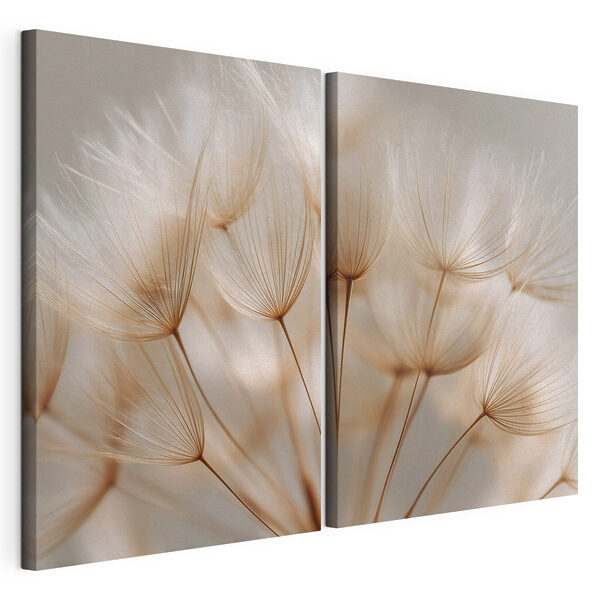 Stampa su tela modulare Delicati fili di capelli ondeggiano nella brezza leggera