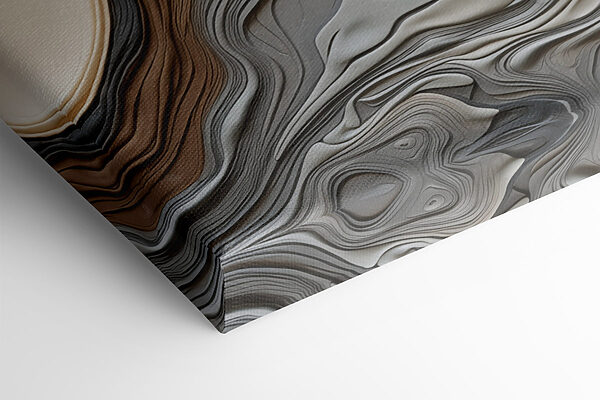 - Flowing lines in harmonious colors