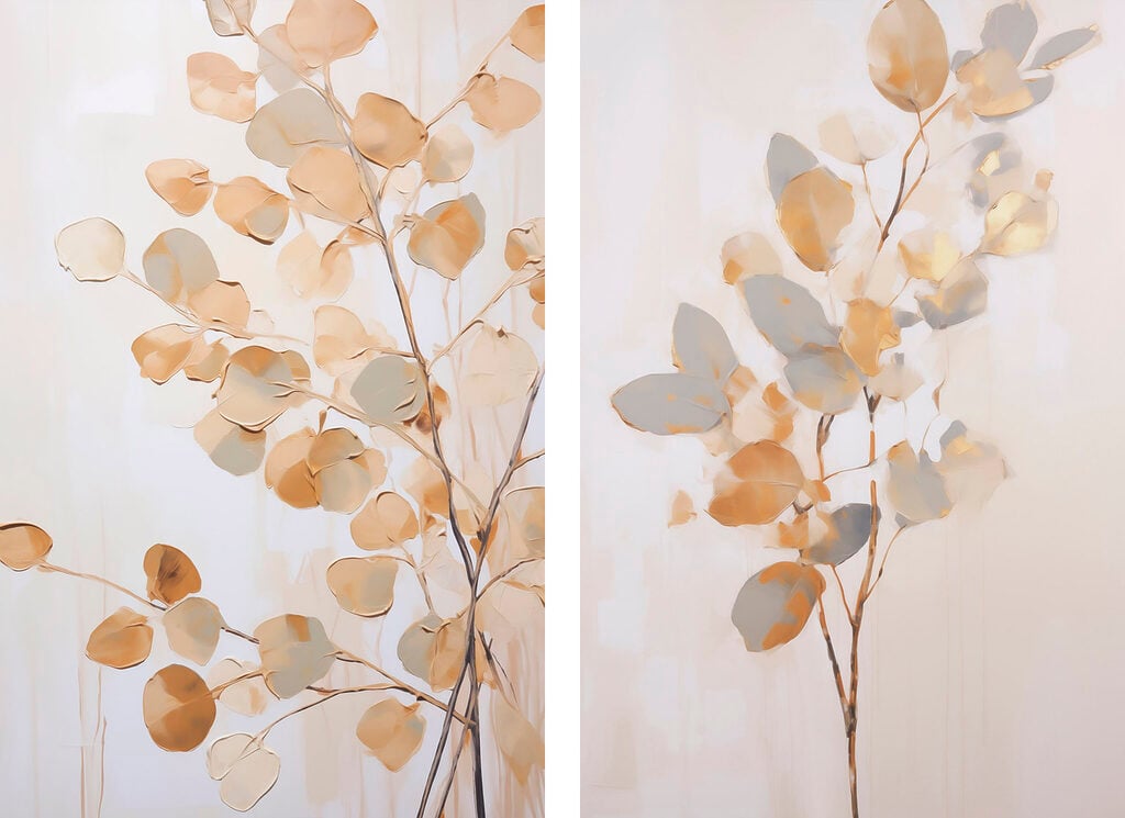 Painting of a tree with leaves