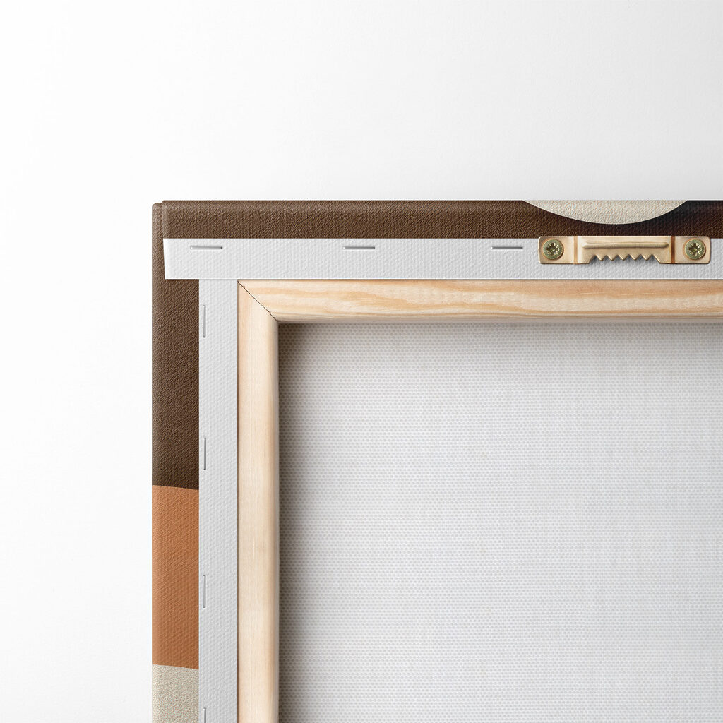 Flowing curves in warm earth tones