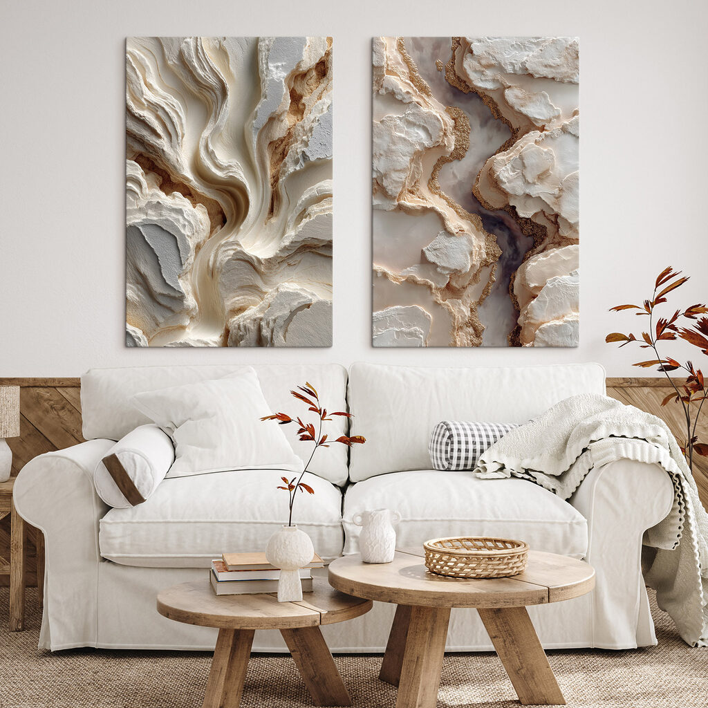 Flowing patterns of soft tones