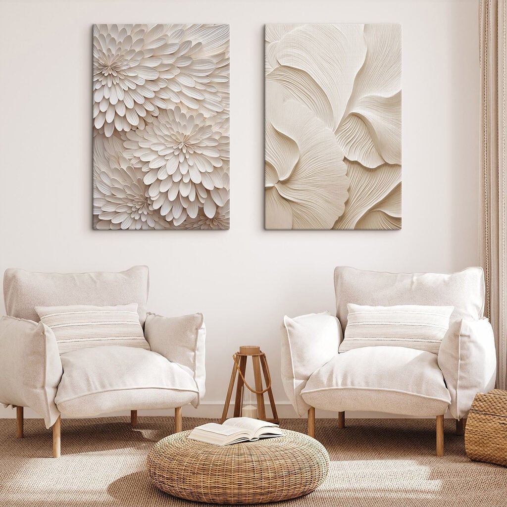 Collage of white flowers