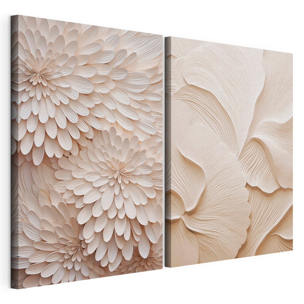 Collage of white flowers
