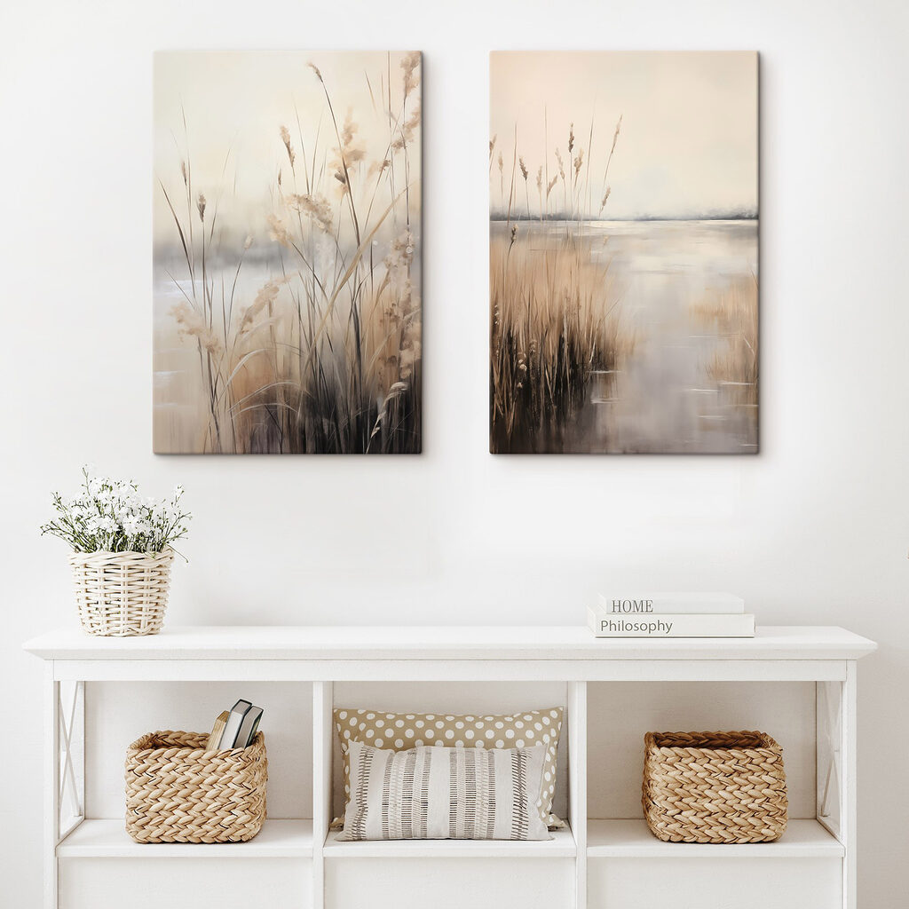 Painting of a marshy area