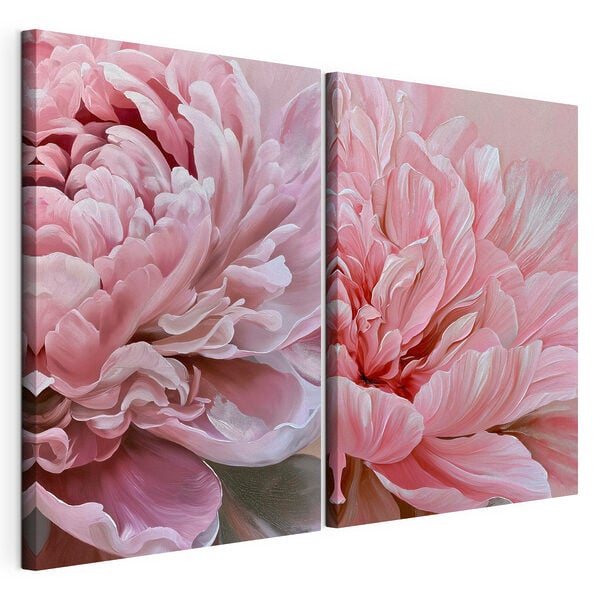 Stampa su tela modulare Petali morbidi dalle delicate sfumature rosa