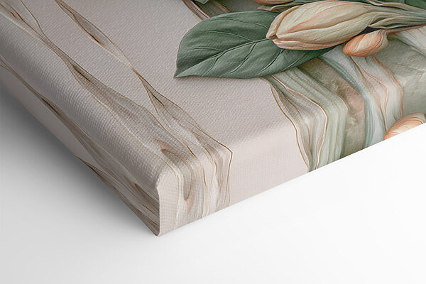 Collage of flowers and leaves