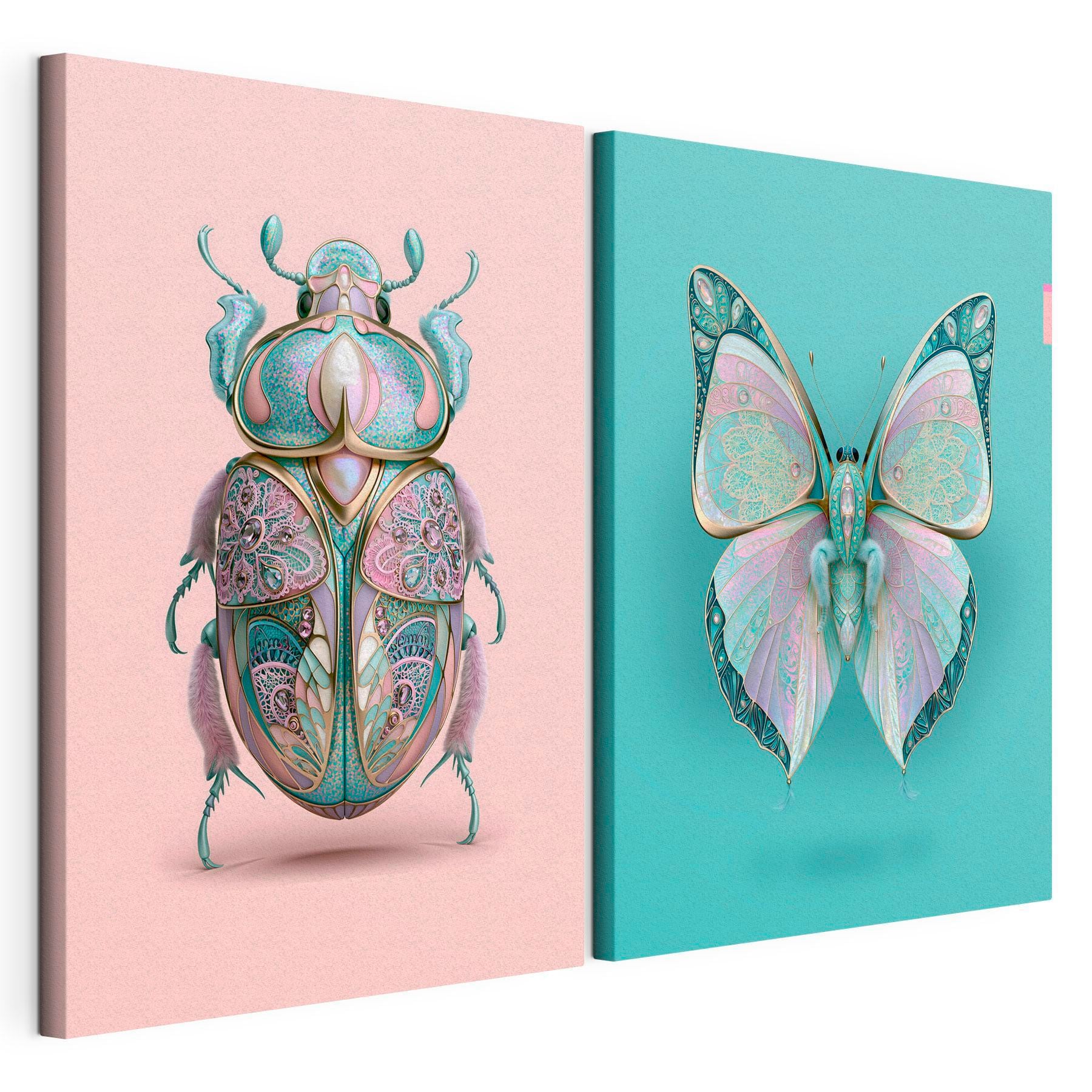 Colorful Insects with Artistic Flair