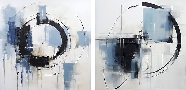 Two paintings of a circle