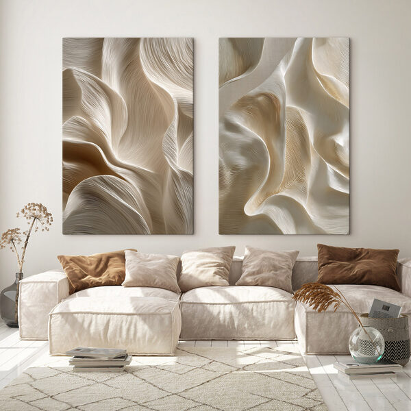 Flowing patterns in soft hues