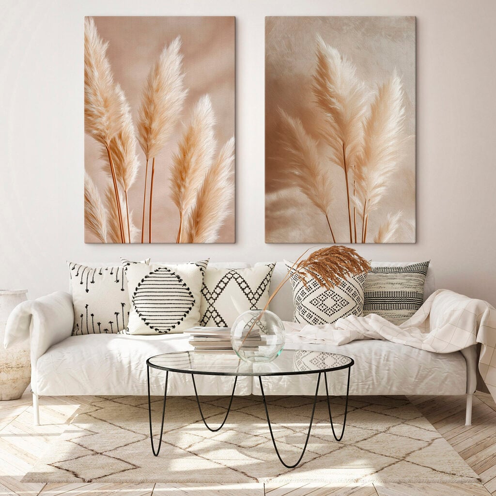 Delicate feathery plants in harmony