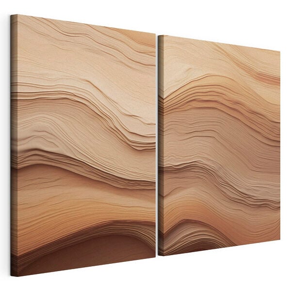 Flowing layers of soft hues