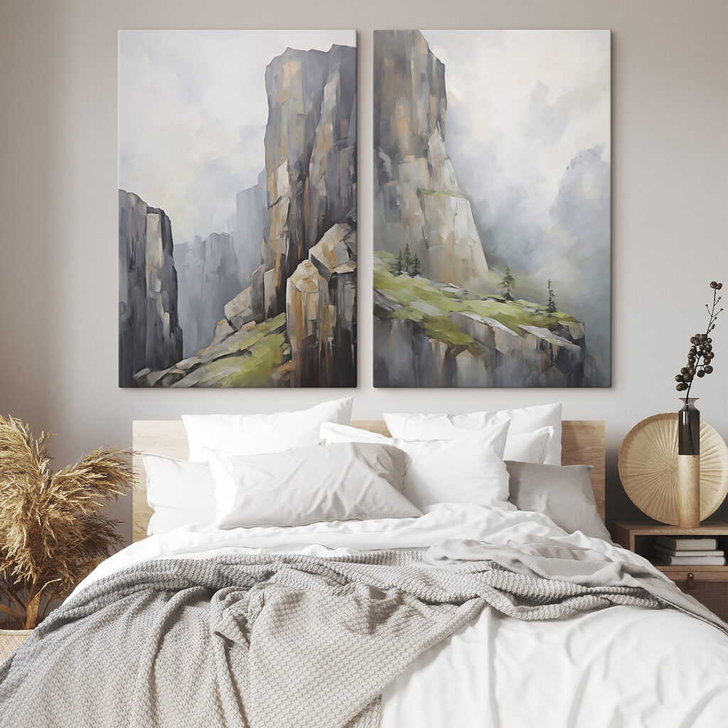 Painting of a mountain