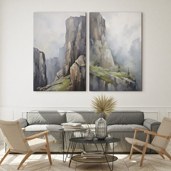 Painting of a mountain