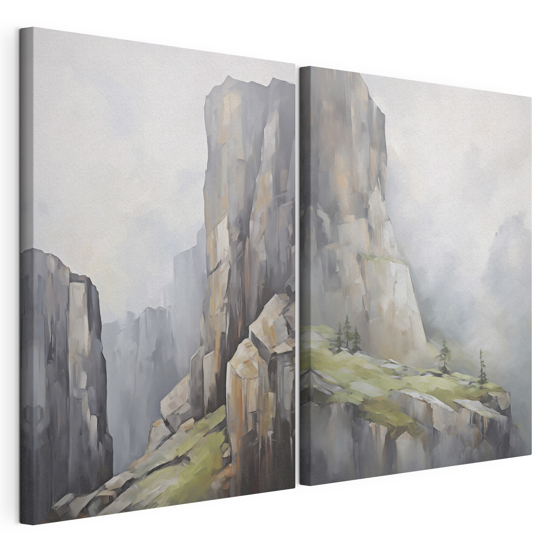 Painting of a mountain
