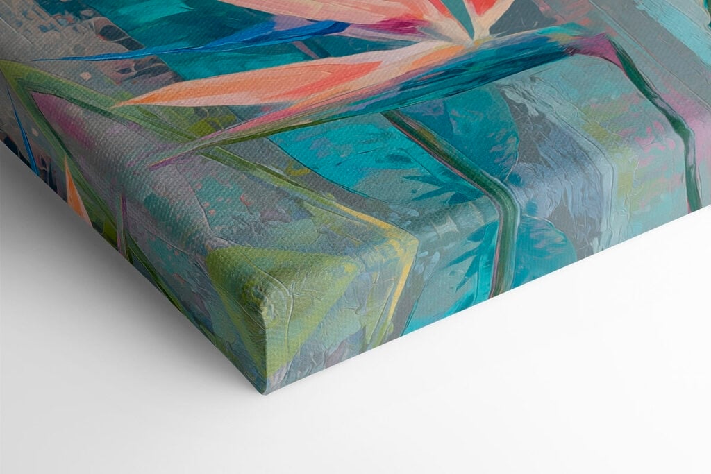 Painting of flowers and leaves