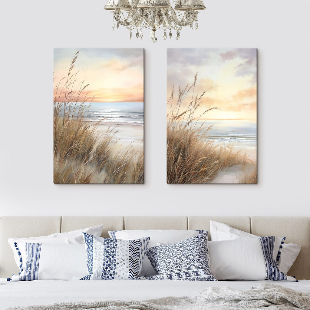 Painting of a beach and a beach