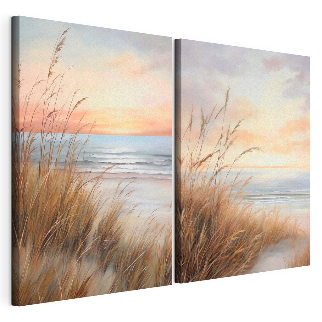 Painting of a beach and a beach