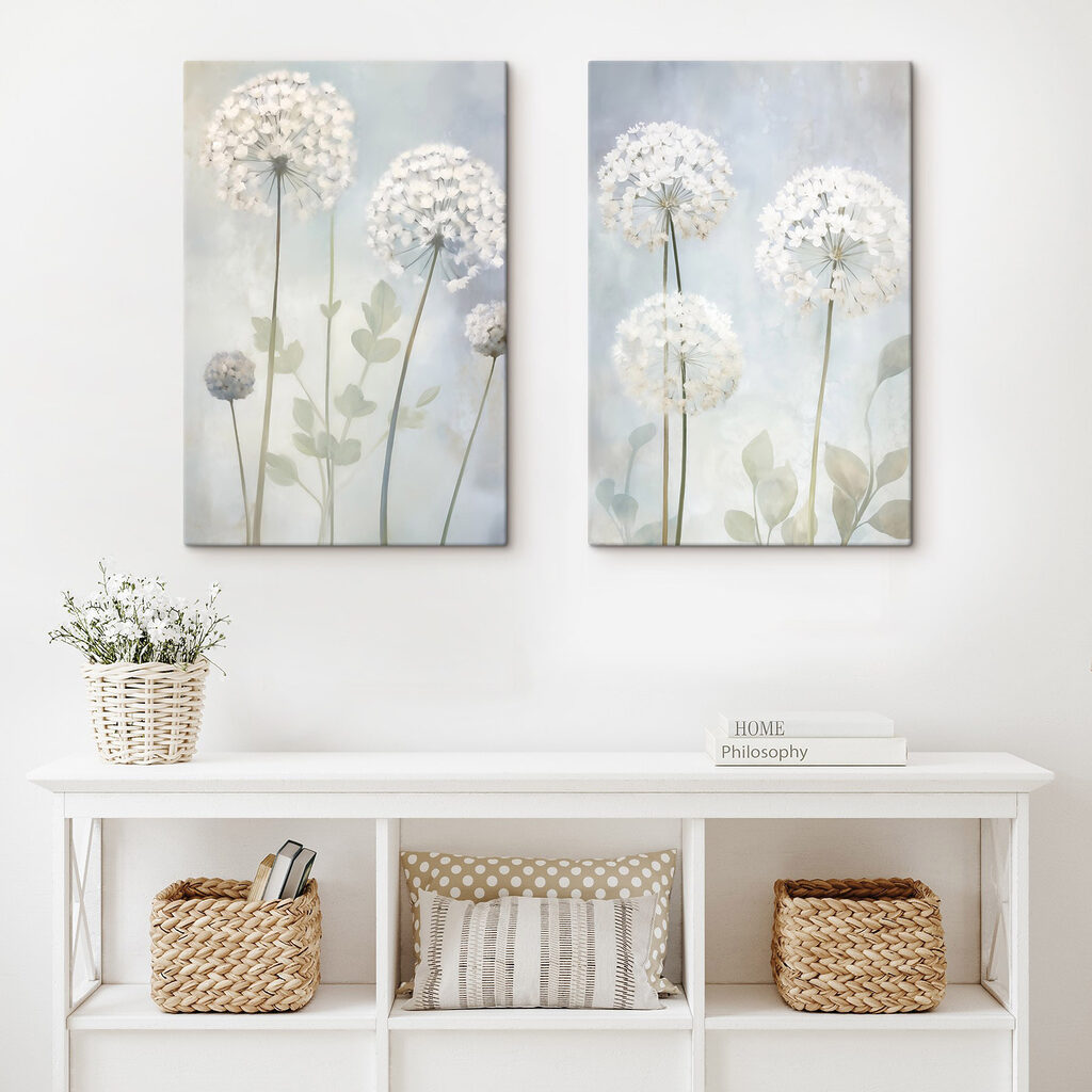 Collage of white flowers