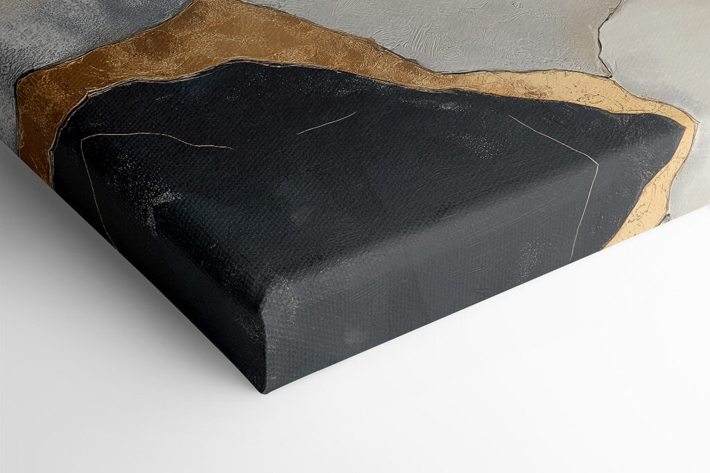 Abstract elegance in contrasting tones