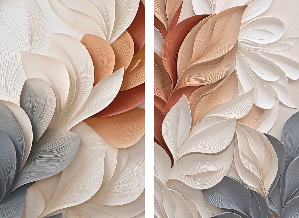 - Elegant flow of soft colors
