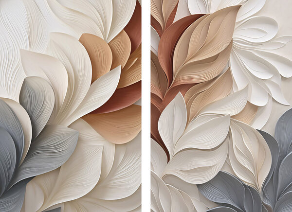 - Elegant flow of soft colors