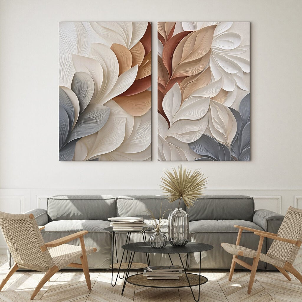 - Elegant flow of soft colors