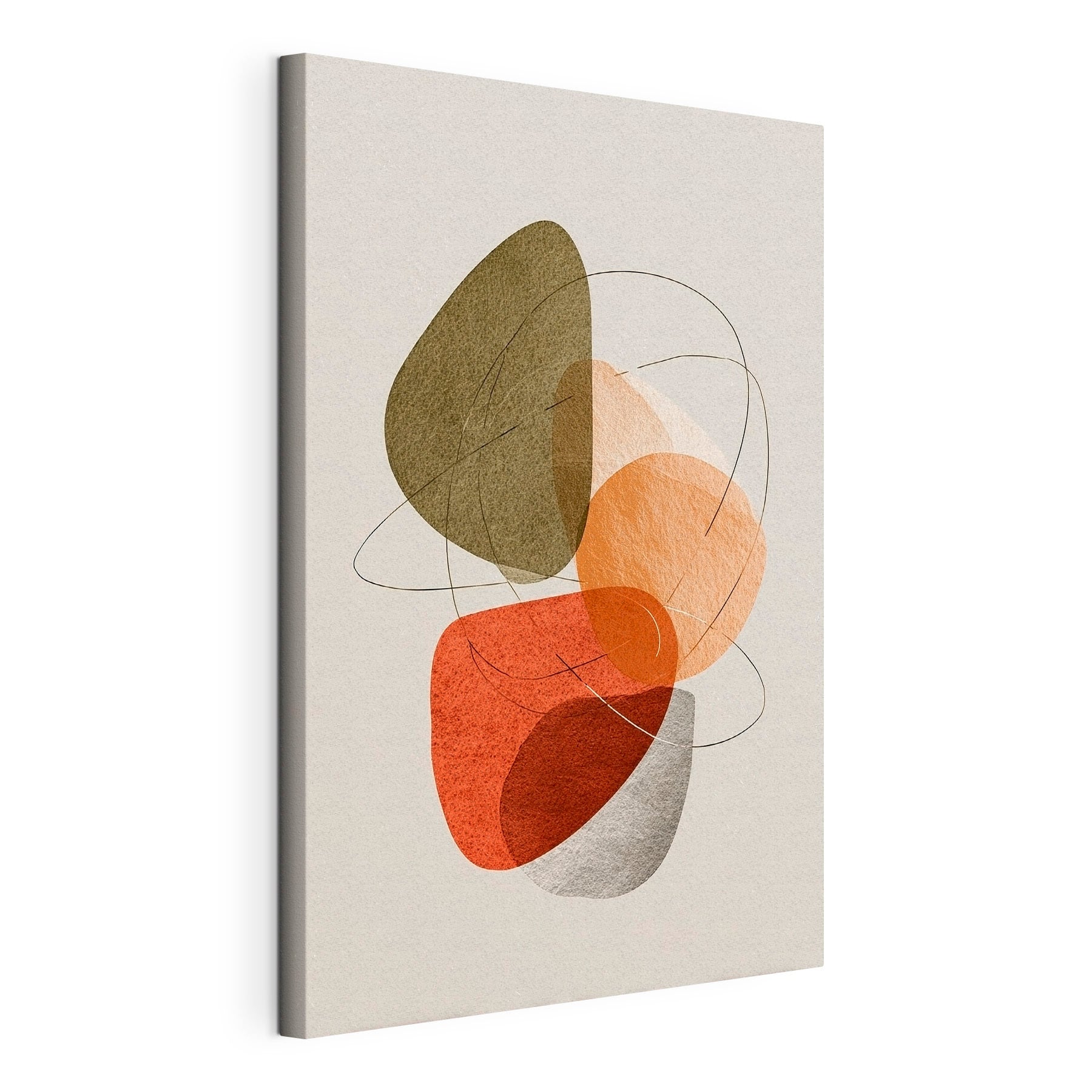 Abstract shapes on neutral background