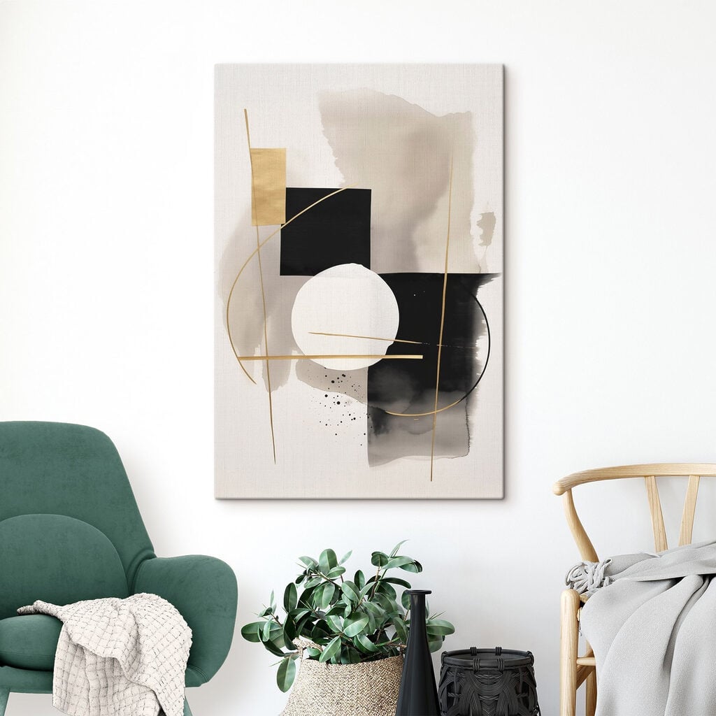 Minimalistic abstract design in neutral tones