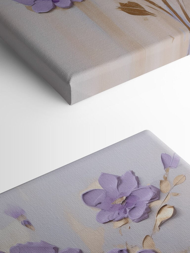 Painting of flowers on a wall