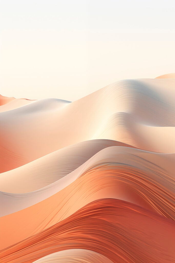 Soft waves of warm desert hues