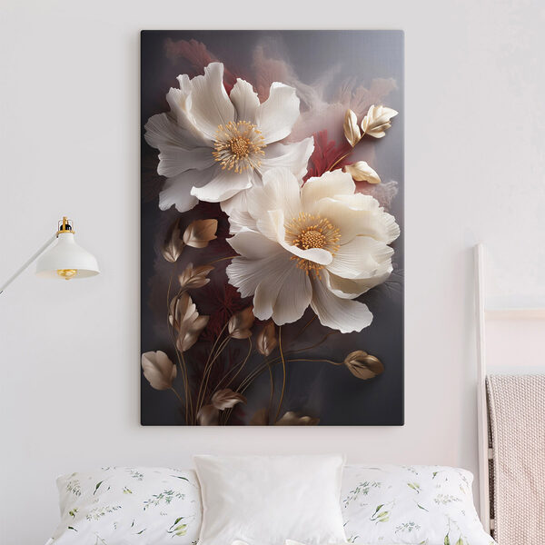 Quadri Fiori eleganti dai colori tenui