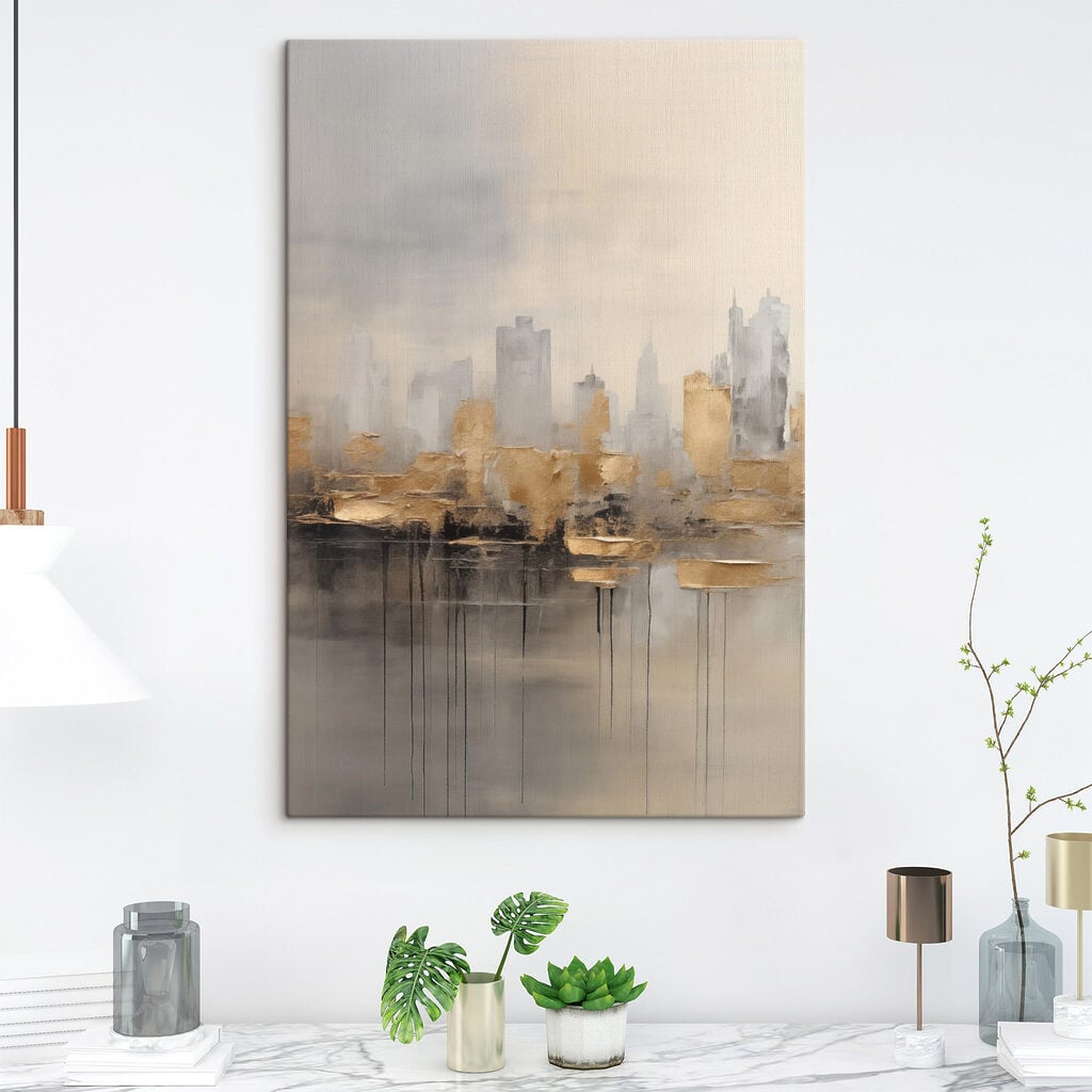 Painting of a city