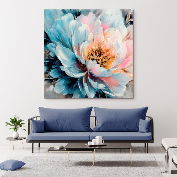 Quadri Fiori dai colori vivaci in tenui tonalità pastello