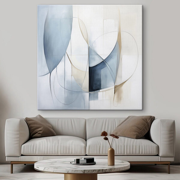 Quadri Dipinto in stile blu e bianco