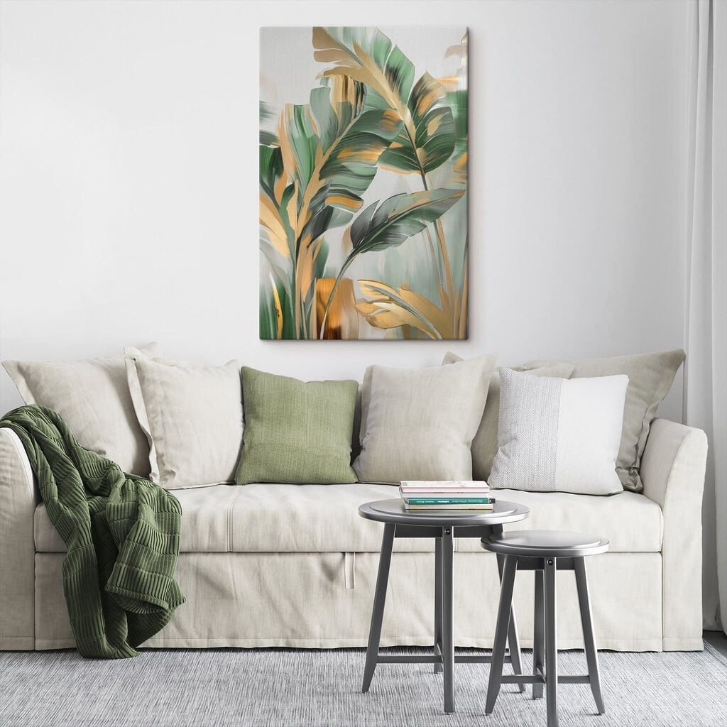 Vibrant leaves in elegant composition