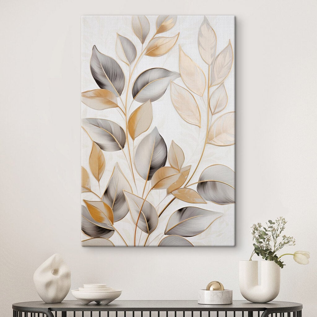 Nature-inspired design with delicate leaves